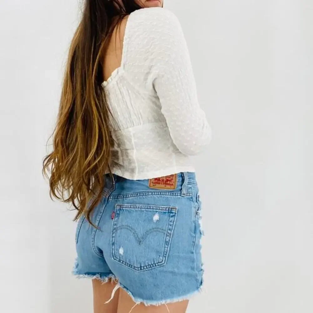 Free People white button down Top